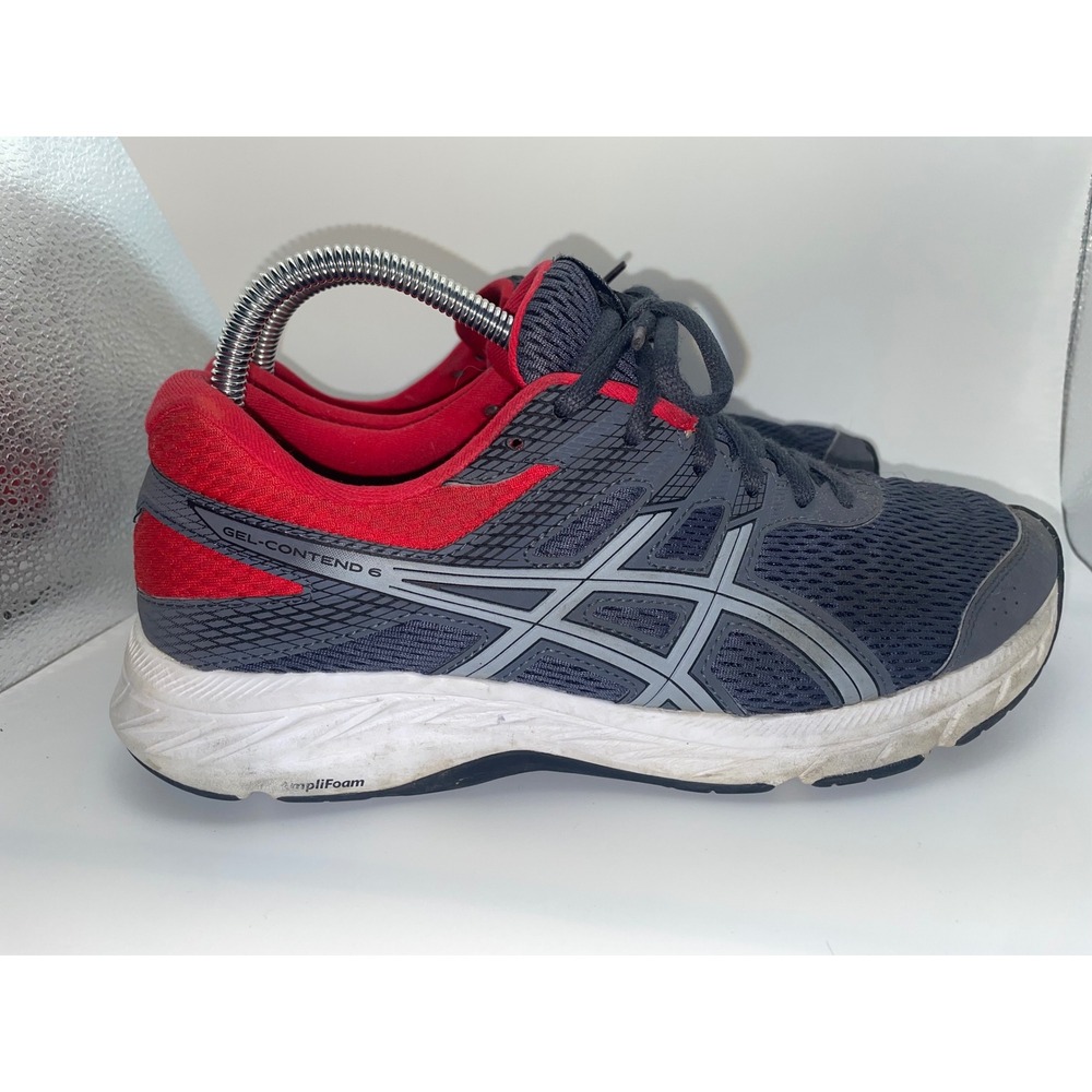 ASICS GEL-Contend 6 Women's Size 8.5 Running Shoes Gray Red Athletic Sneakers VG - Picture 4 of 7